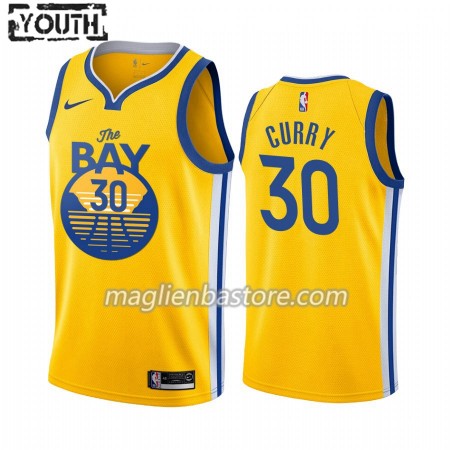 Maglia NBA Golden State Warriors Stephen Curry 30 Nike 2019-20 Statement Edition Swingman - Bambino